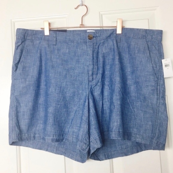 Gap City Shorts Chambray Blue Plus Size 18 - Picture 1 of 8
